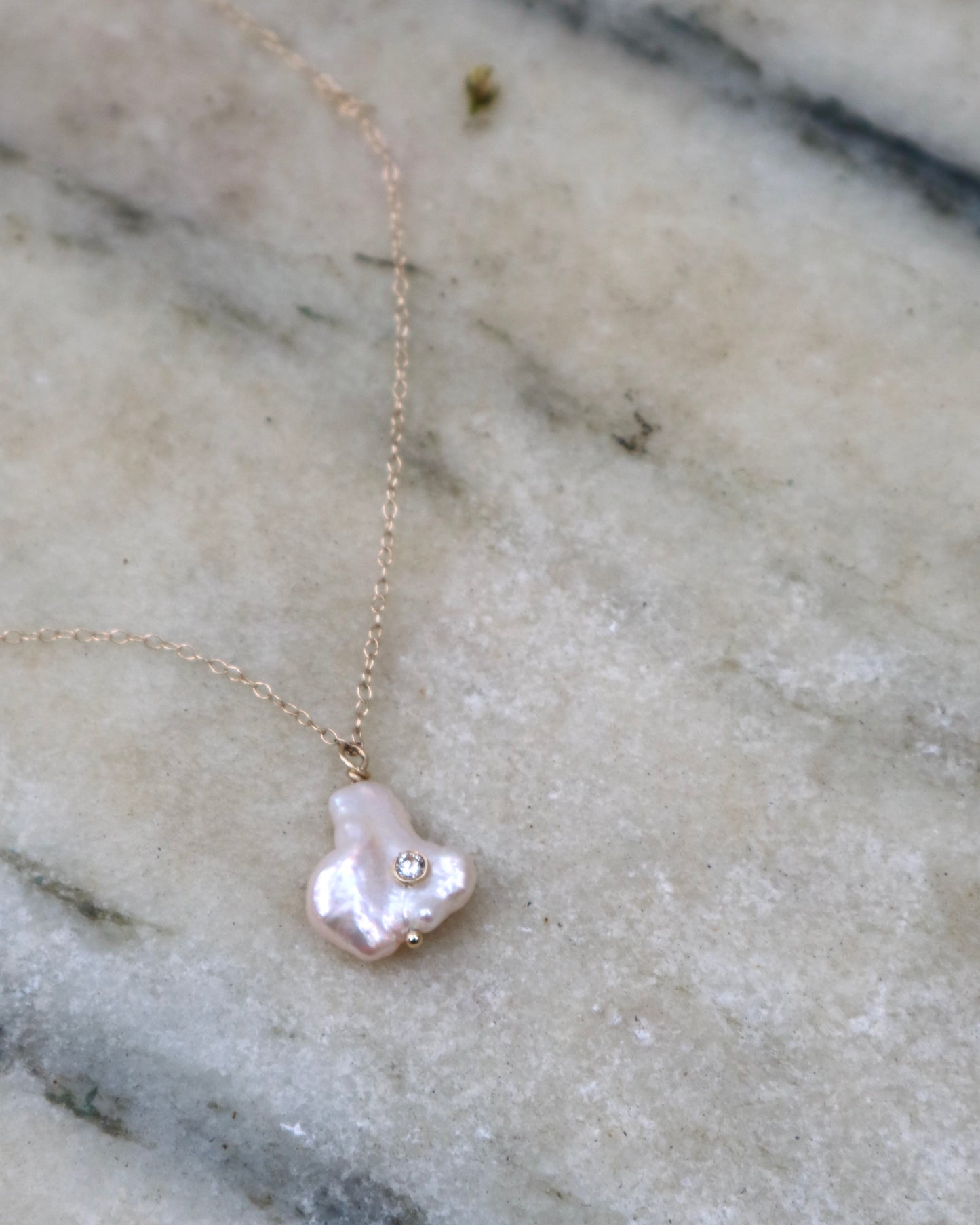 Pearl Diamond Necklace