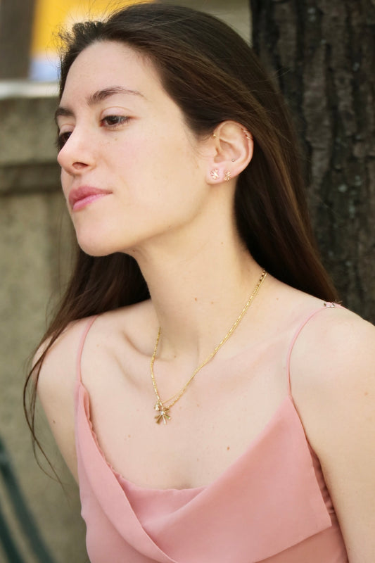 Cassava Flowerform Studs - Small