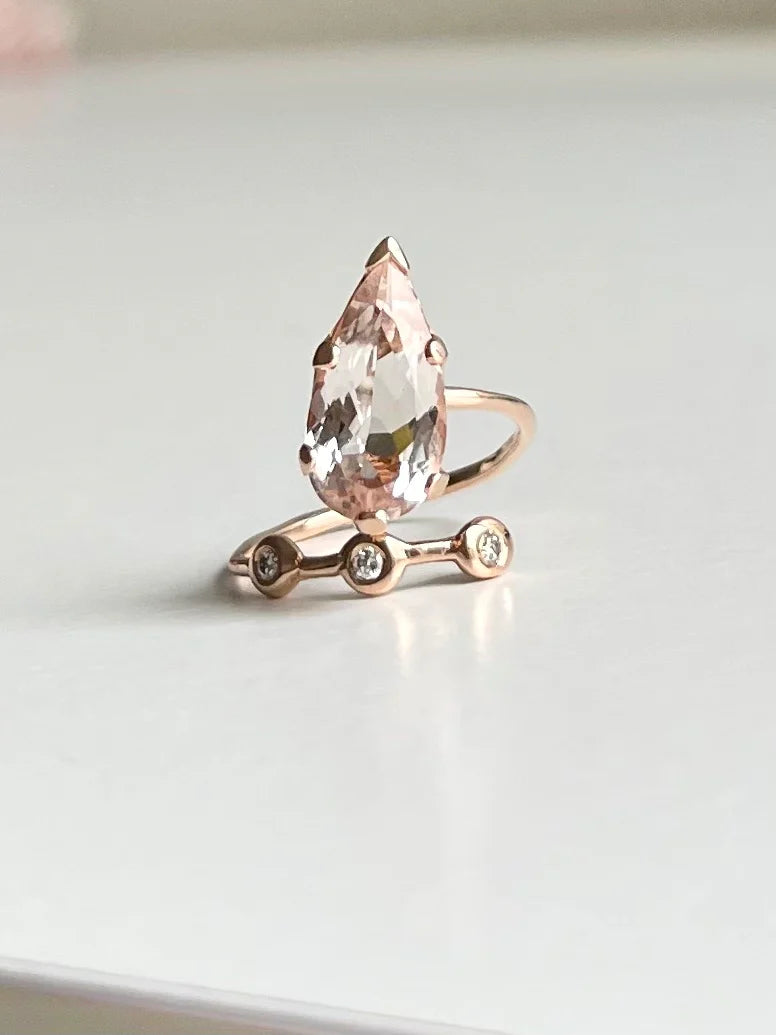 Morganite Cocktail Ring