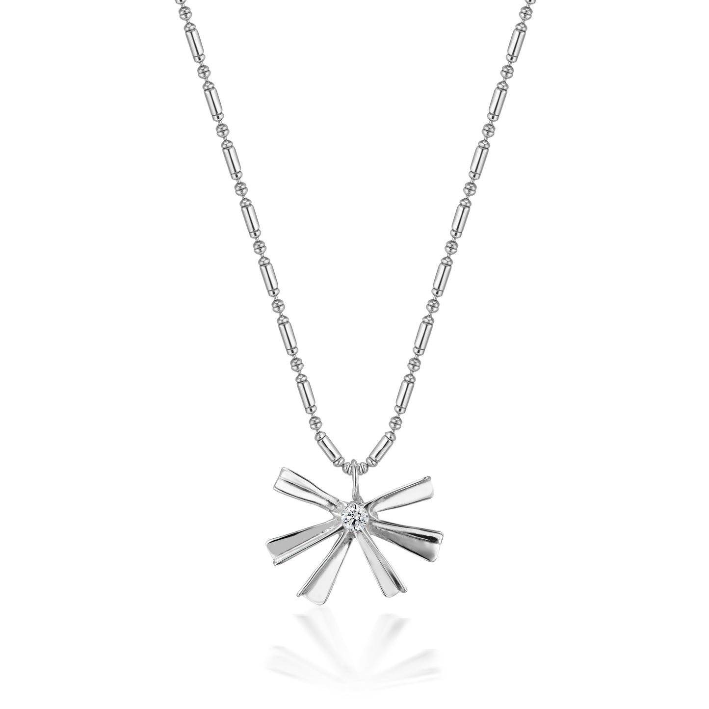 Diamond Sunset Flower Necklace